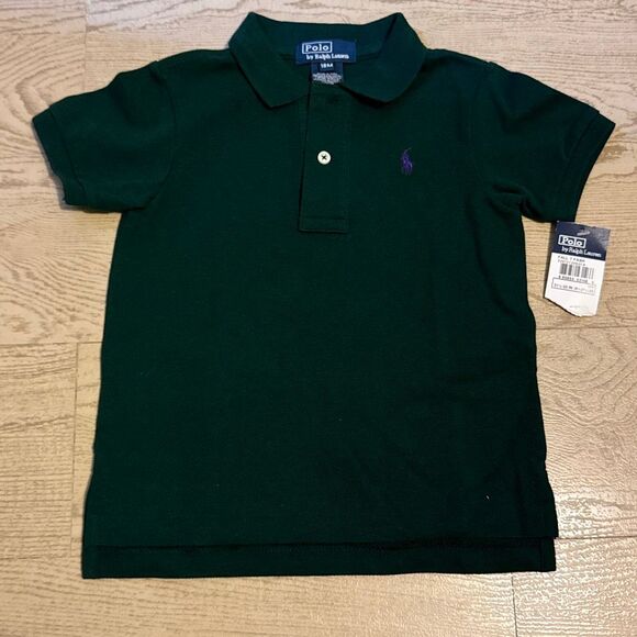 Polo by Ralph Lauren Other - NWT Polo Ralph Lauren toddler boy's 18 months cotton mesh polo shirt in forest